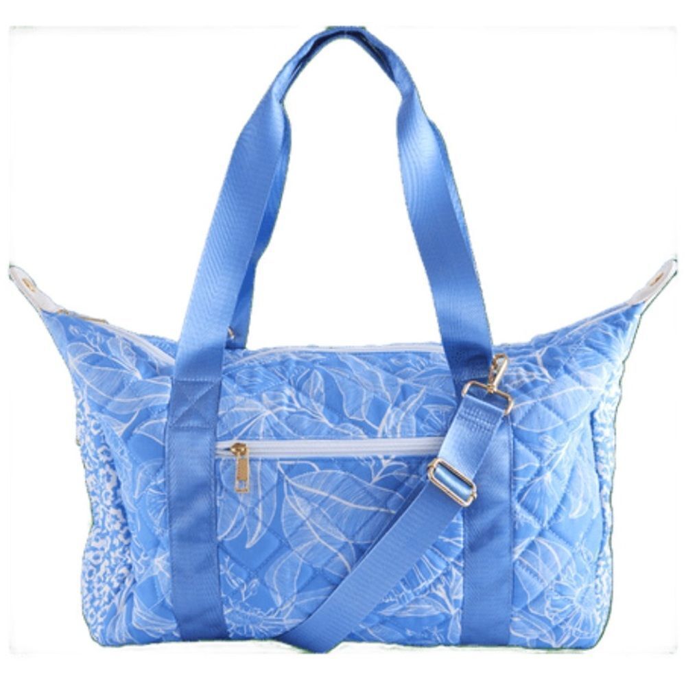 Summer & Rose Blue Quilted Travel Bag